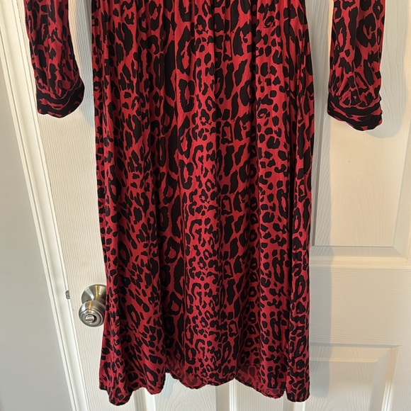 ZARA SIZE SMALL red and black animal print dress - Picture 11 of 12